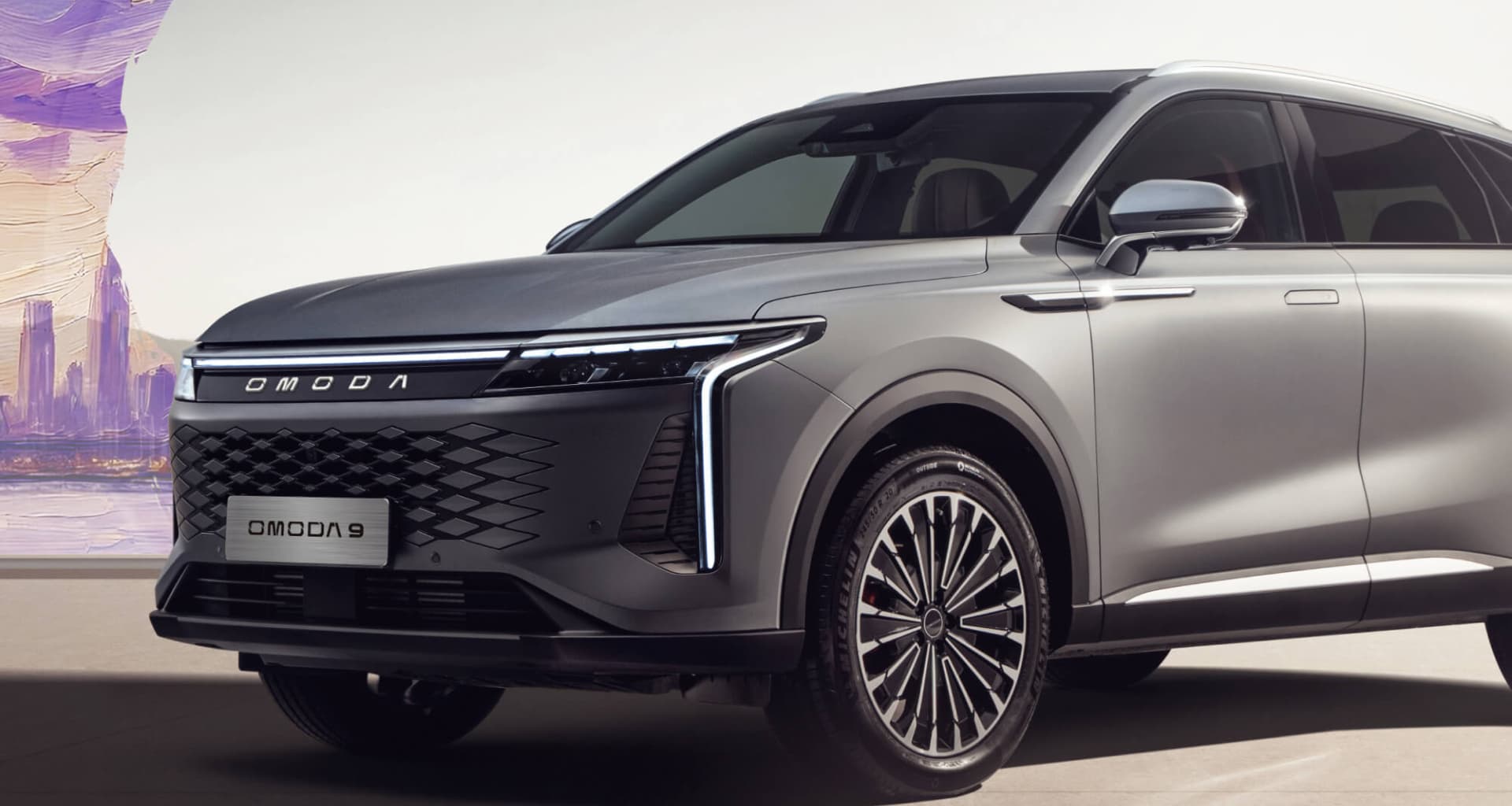 Omoda 9 — Aluminijski naplatci od 20“ i uvlačive kvake na vratima